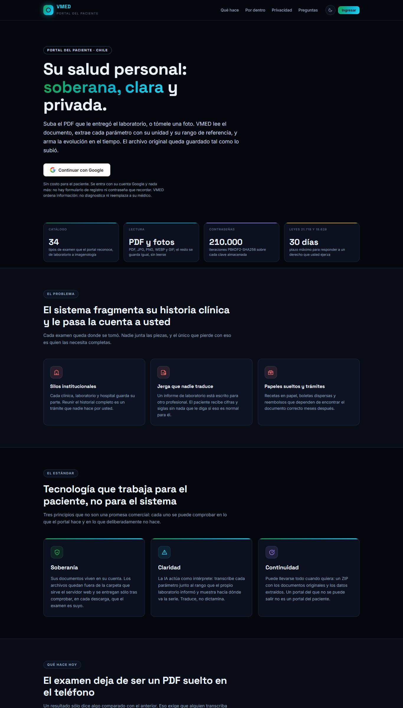 Captura de escritorio de vmed.cl